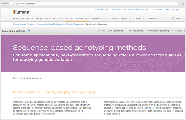 Genotyping by Sequencing (GBS)