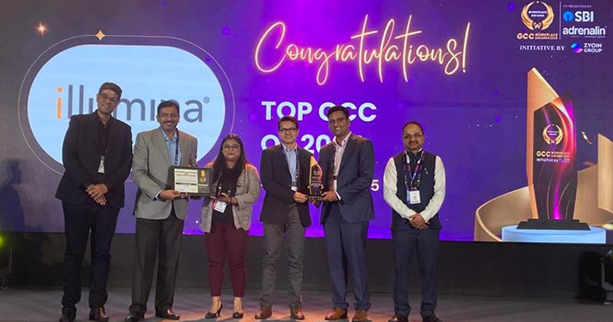 Illumina India Wins the Top GCC Award at the 2025 GCC Workplace Awards