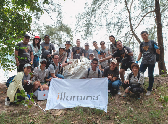 Illumina employees giving back
