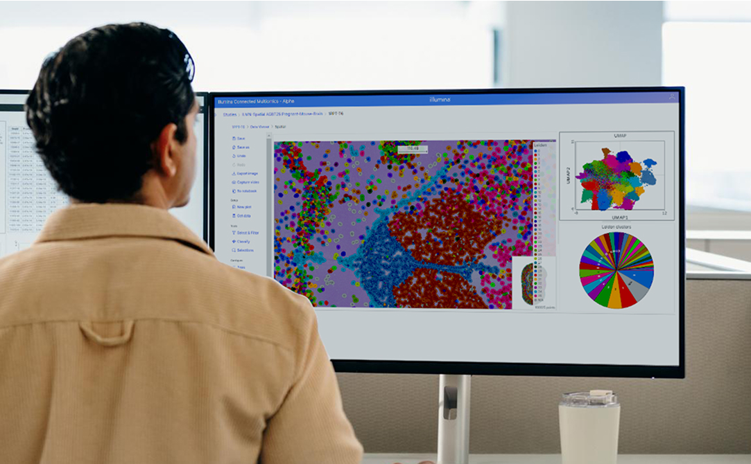 spatial illumina connected multiomics on computer screen