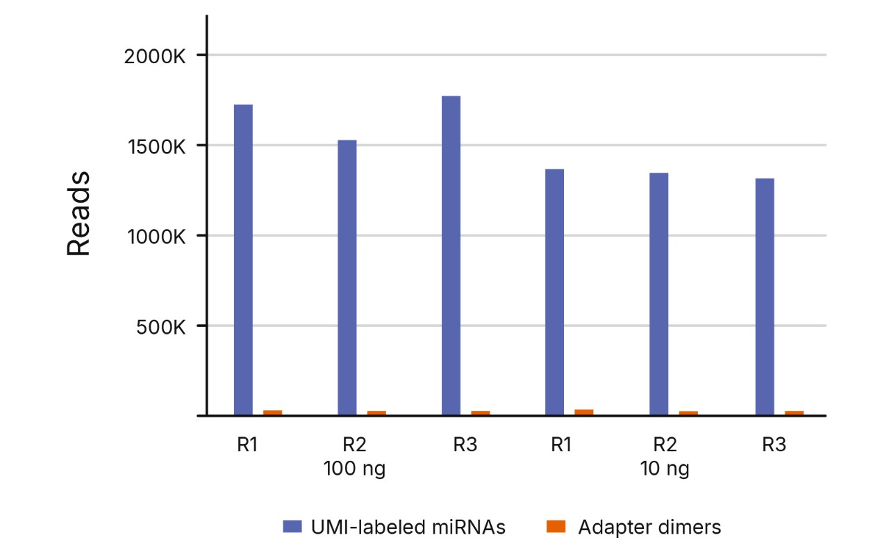 Unbiased miRNA quantification using UMIs